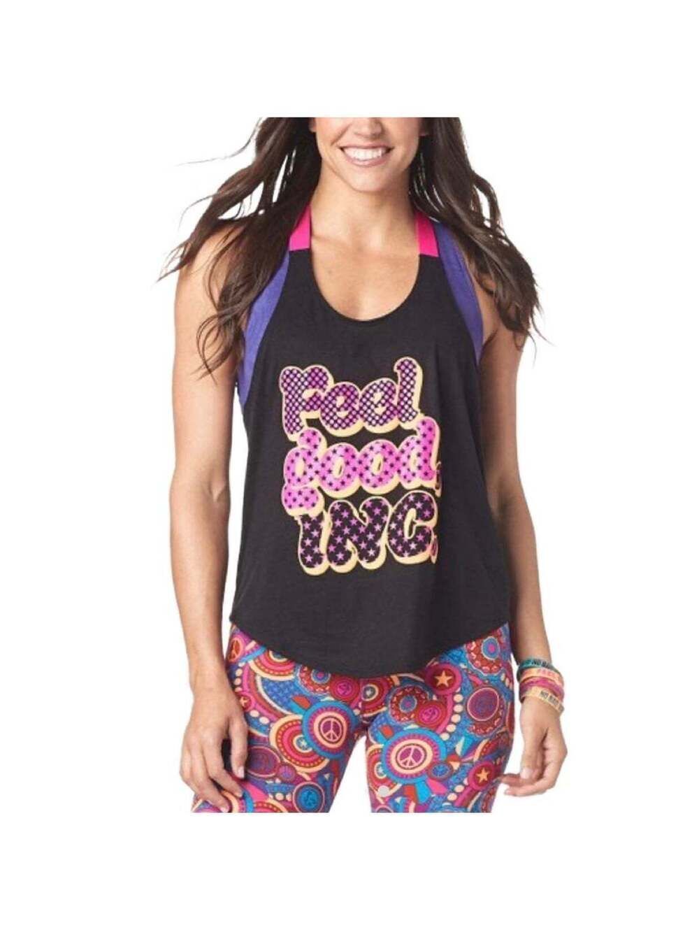 NEW Zumba Feel Good Dance Good Tank Top